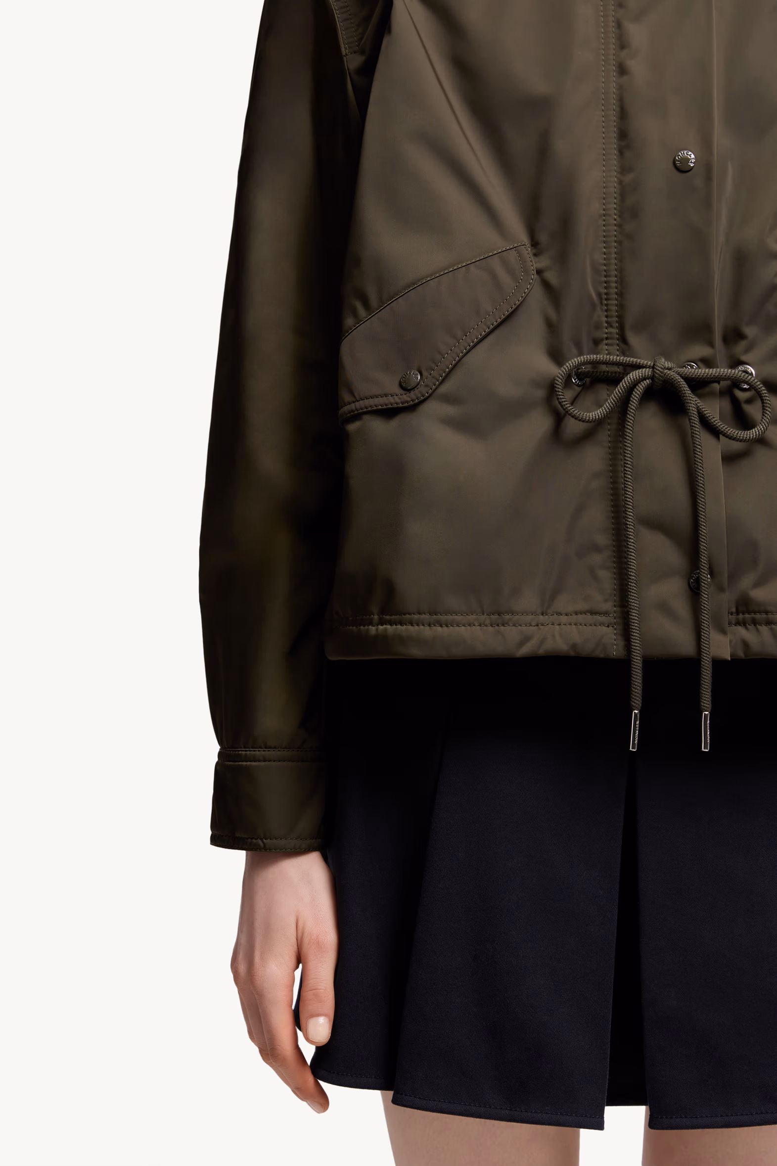 Noizay Hooded Parka Women Olive Green Moncler 7
